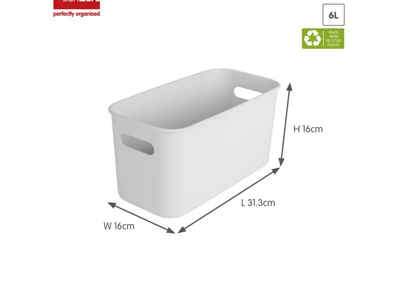 Sunware sigma home set van 3 cube boxen met deksel - white