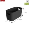 Sunware sigma home set van 3 cube boxen met deksel - black