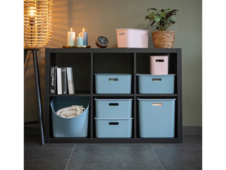 Sunware sigma home set van 3 cube boxen met deksel - black