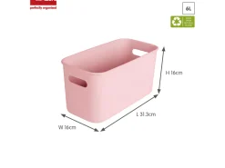 Sunware sigma home set van 3 cube boxen met deksel - pink