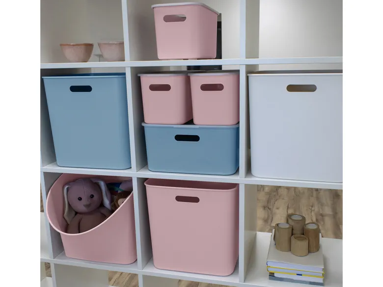 Sunware sigma home set van 3 cube boxen met deksel - pink