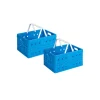Sunware Square 32 liter vouwkrat met handgreep - Set van 2