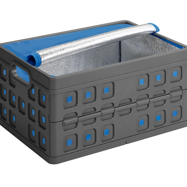 Sunware Square 32 liter vouwkrat met koeltas - Anthracite