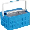 Sunware Square 24 liter vouwkrat met handgreep en koeltas - Blue