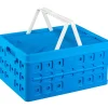Sunware Square 32 liter vouwkrat met handgreep en koeltas - Blue