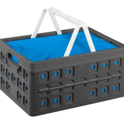 Sunware Square 32L vouwkrat met handgreep en koeltas - Anthracite