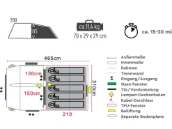 TAMBU Abakasa 5 tunneltent
