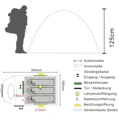 Tambu Akasa 3 koepeltent