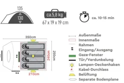 TAMBU Akasa 4 koepeltent