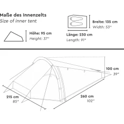 Tambu Chota 2 Black Coating trekkingtent
