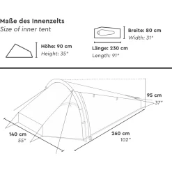 Tambu Chota 1 Black Coating trekkingtent