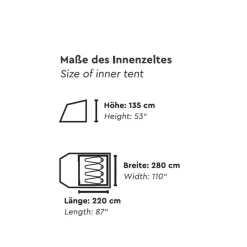 Tambu Durdanta 4-persoons tunneltent - Brown