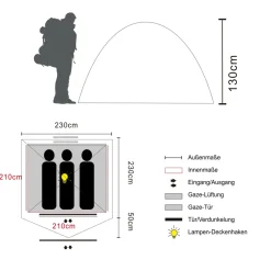 Tambu Emani 3 koepeltent