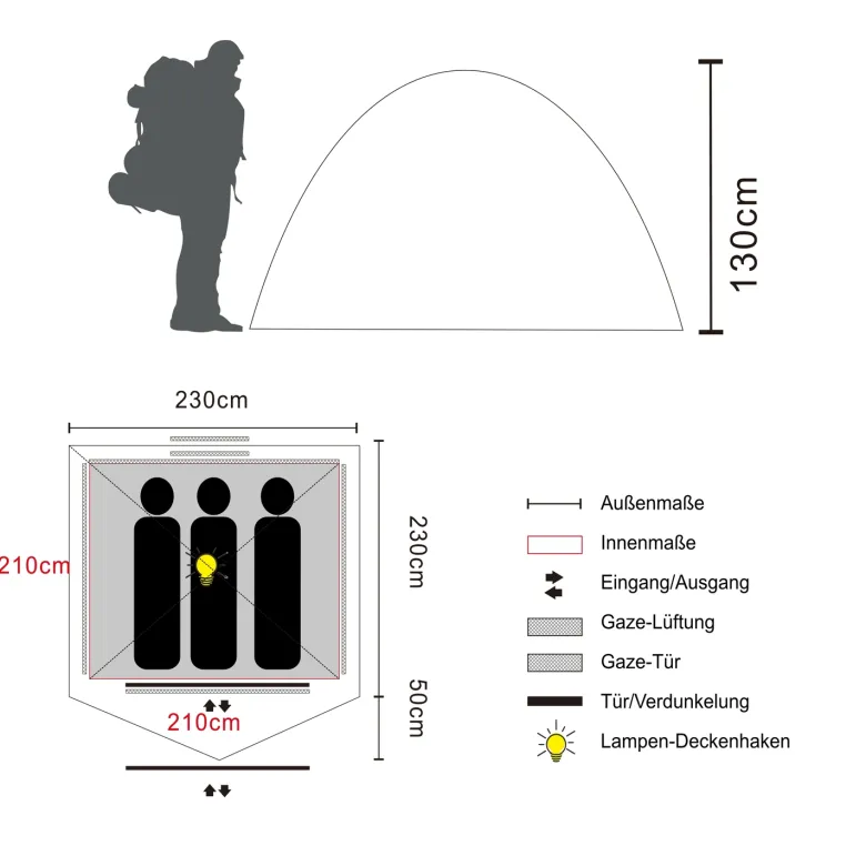 Tambu Emani 3 koepeltent