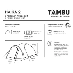 Tambu Haika 2 koepeltent