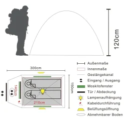 Tambu Haika 2 koepeltent