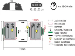 TAMBU Mandapa 4 Vis-à-Vis tunneltent