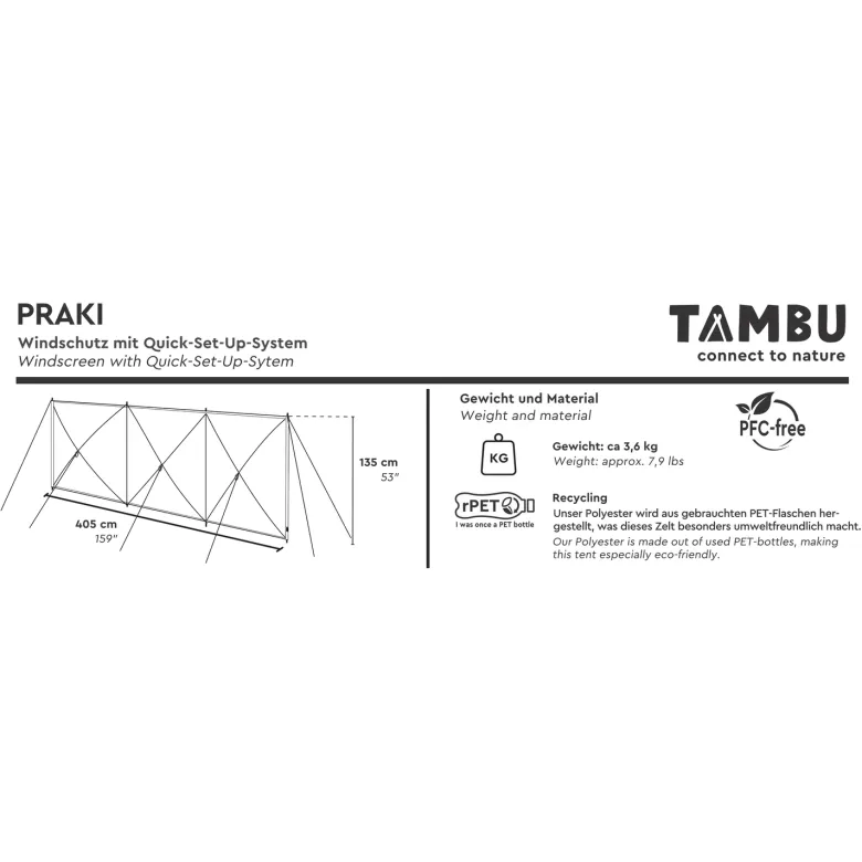 Tambu Praki windscherm