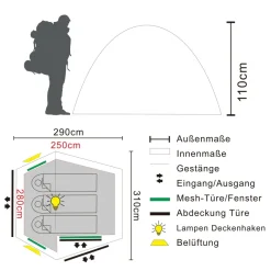 Tambu Tara 3 tunneltent
