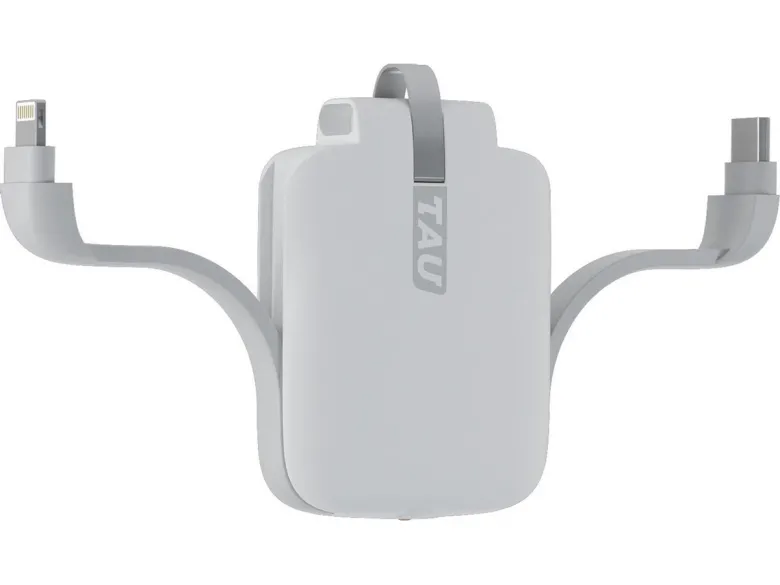 TAU 3 in 1 mini powerbank - White
