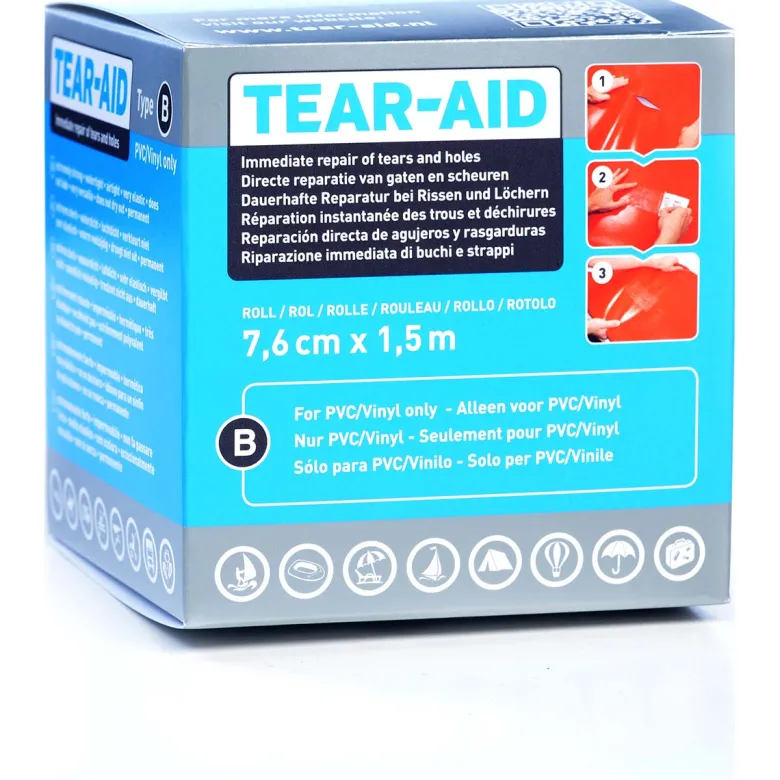 Tear-Aid Type B Transparant Rol Reparatiemiddel - 1.5 Meter