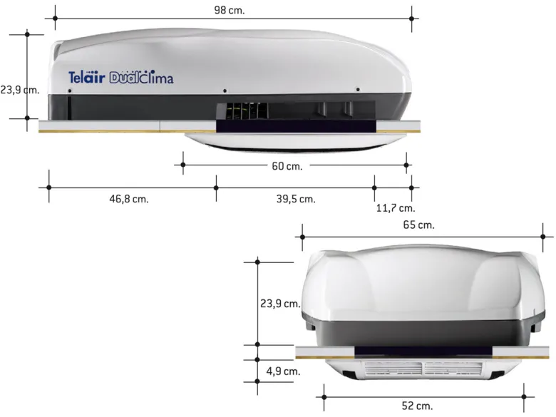 Telair Dualclima 8400H dakairco - white