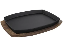 The Bastard Cast Iron Sizzling M/L kookplaat met onderzetter