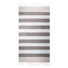 The One Towelling Marine Hamamdoek - Brown/Cream