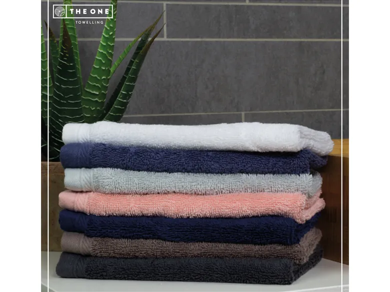 The One Towelling Organic Gastendoek - Silver Grey