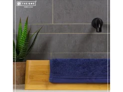 The One Towelling Organic Gastendoek - Denim Faded