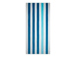 The One Towelling Stripe Handdoek - Petrol/Mint