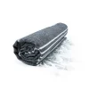 The One Towelling Sultan Hamamdoek - Black/White