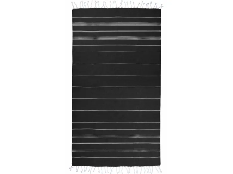 The One Towelling Sultan Hamamdoek - Black/White