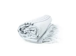The One Towelling Sultan Hamamdoek - White/Grey