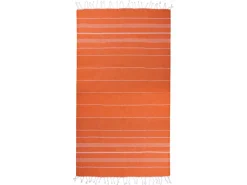 The One Towelling Sultan Hamamdoek - Orange/White