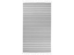 The One Towelling Sultan Hamamdoek - Light Grey/White