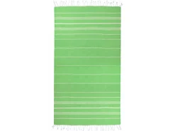 The One Towelling Sultan Hamamdoek - Lime Green/White