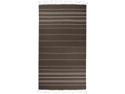 The One Towelling Sultan Hamamdoek - Brown/White