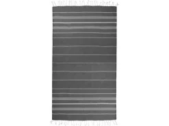 The One Towelling Sultan Hamamdoek - Anthracite/White