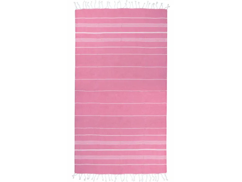 The One Towelling Sultan Hamamdoek - Pink/White