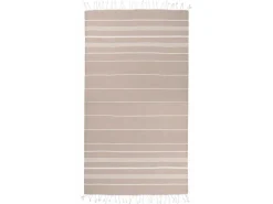 The One Towelling Sultan Hamamdoek - Beige/White