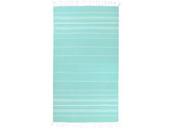 The One Towelling Sultan Hamamdoek - Mint/White