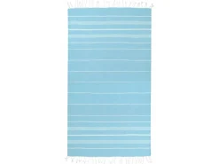 The One Towelling Sultan Hamamdoek - Light Blue/White