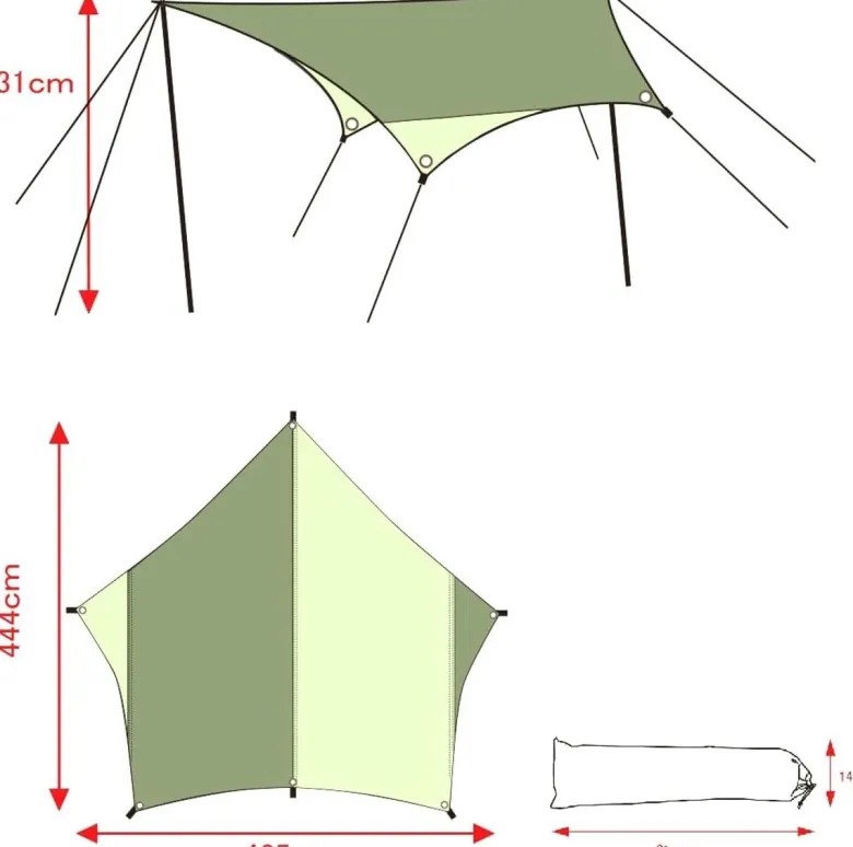 Thermori tarp - 435 x 444 cm