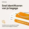 Thousandtravelmiles aluminium bagagelabel - Set van 7