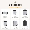 Thousandtravelmiles Black Packing Cubes - Set van 6