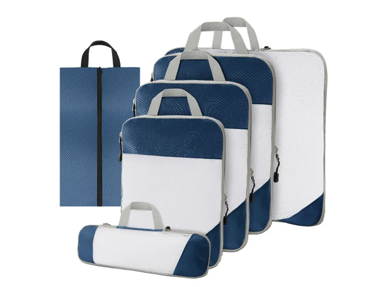 Thousandtravelmiles Blue Packing Cubes - Set van 6