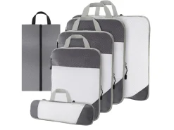 Thousandtravelmiles Grey Packing Cubes - Set van 6