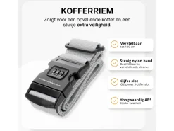 Thousandtravelmiles kofferriem met cijferslot - Silver