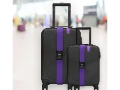 Thousandtravelmiles kofferriem met cijferslot - Purple